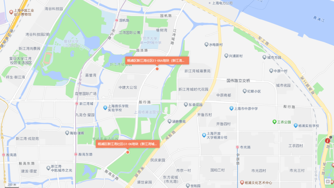 123.5亿！上海市杨浦区拟协议出让2宗低密优质宅地
